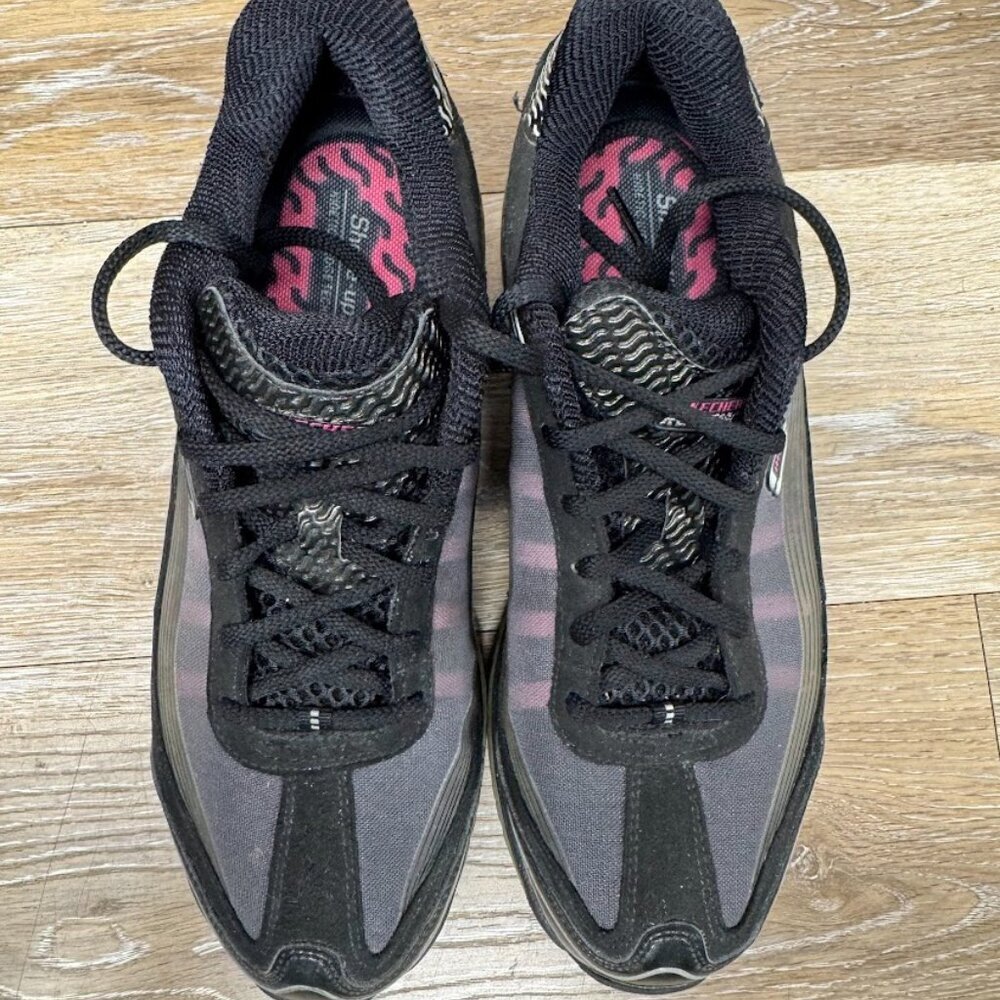 Skechers Shape Ups Resistance Runner Black/Purple Women's Size 8 - Picture 2 of 8